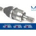 mobis shaft joint cv set for hyundai veloster 2011-18